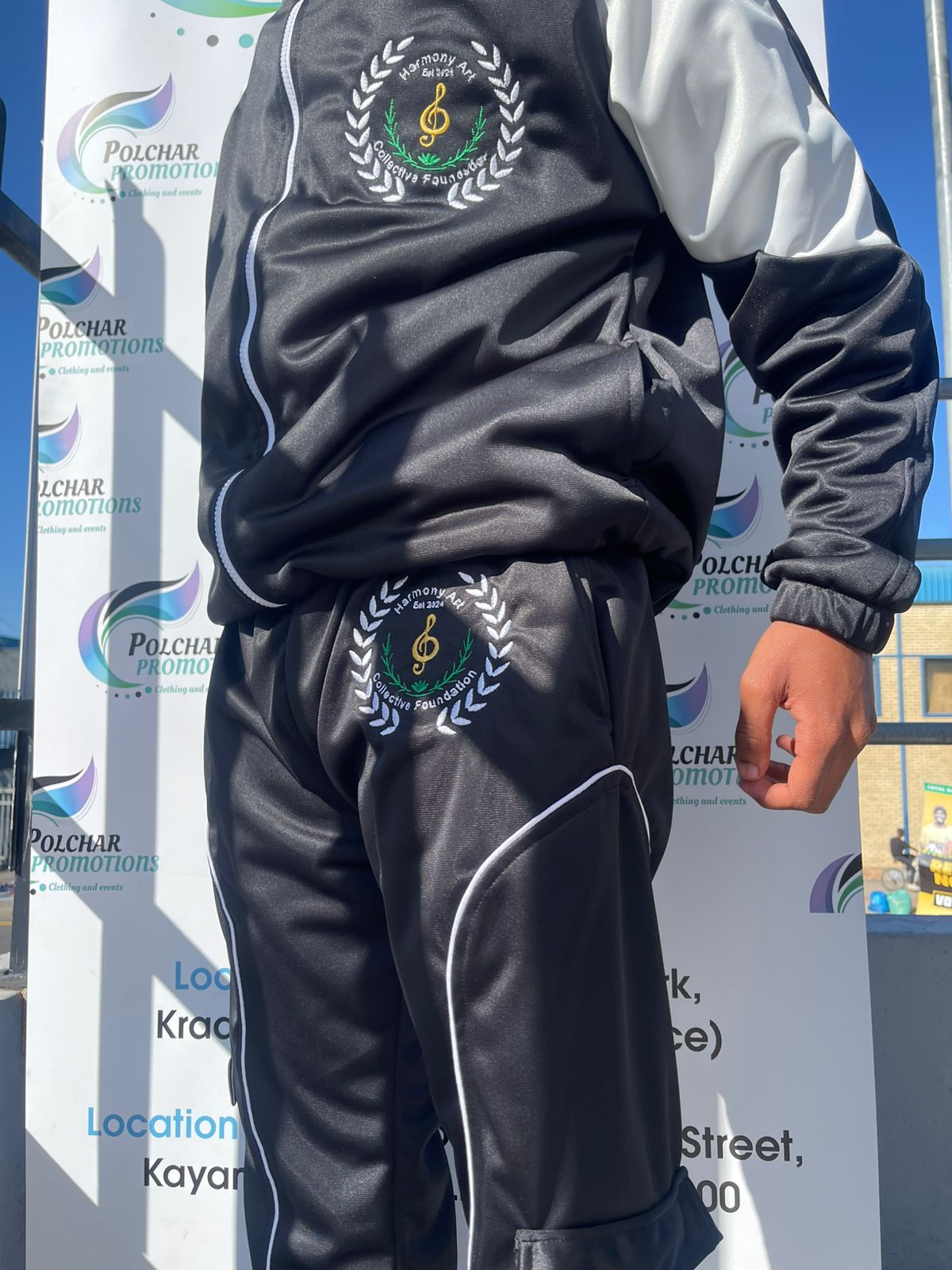 Embroidered school tracksuit